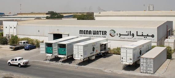 containerized package solution at MENA WATER FZC in Sharjah